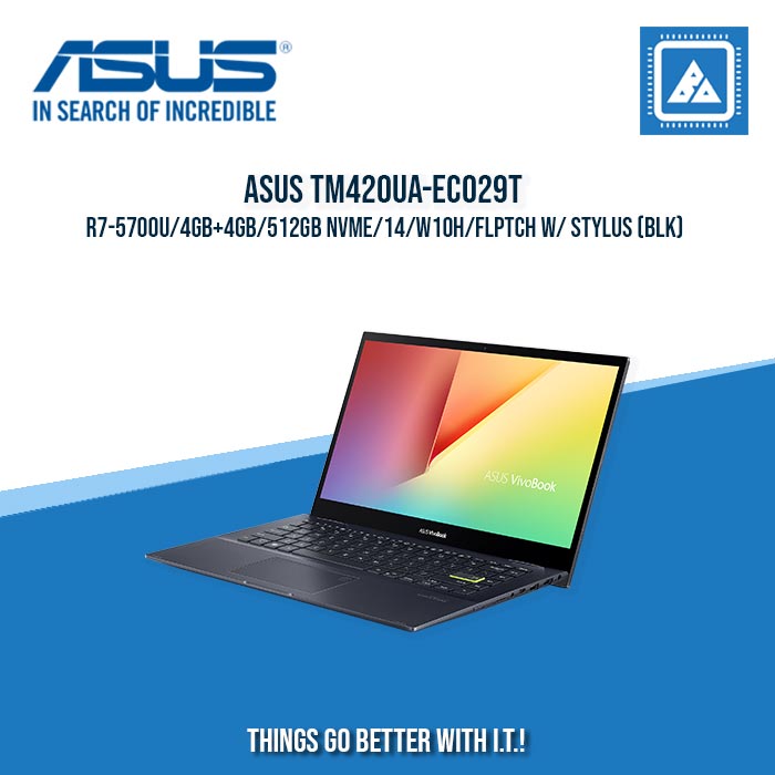 ASUS TM420UA-EC029T R7-5700U/4GB+4GB/512GB NVME | BEST FOR STUDENTS AND FREELANCERS LAPTOP ASUS TM420UA-EC029T R7-5700U/4GB+4GB/512GB NVME | BEST FOR STUDENTS AND FREELANCERS LAPTOP